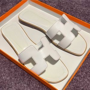 white fashion sandals